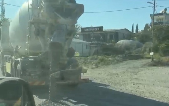 Samandağ'da beton döken mikserin sahibi görüntülerle 191 bin 867 TL cezadan kurtulamadı