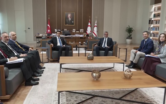 KKTC Cumhurbaşkanı Erhürman, TİKA heyetini kabul etti