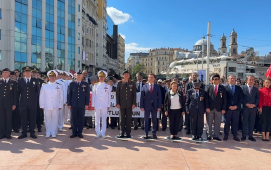 19 Eylül Gaziler Günü'nde Taksim'de tören düzenlendi