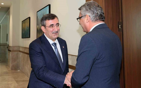 Cumhurbaşkanı Yardımcısı Yılmaz, KKTC Cumhurbaşkanı Erhürman tarafından kabul edildi