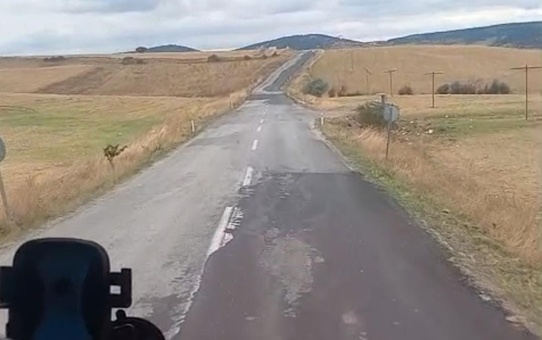 Yozgat Kadışehri'de trafik kazası başka sürücünün cep telefonu kamerasına yansıdı