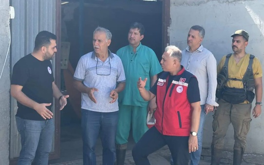 Hatay Altınözü'nde hayvancılık işletmesinde biyogüvenlik için yeni model tanıtıldı