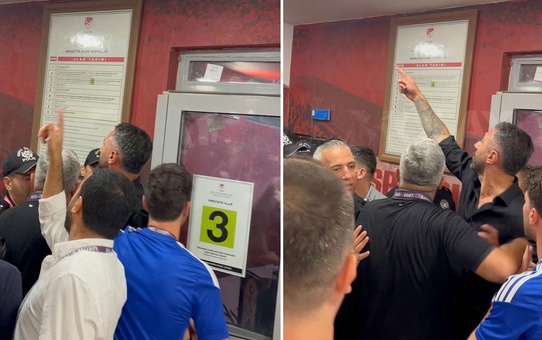 Selçuk Şahin'den soyunma odası koridorlarında Bursaspor'un sevinç gösterisine tepki