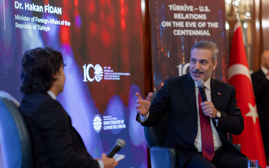Bakan Fidan, '100. Yıla Girerken Türkiye-ABD İlişkileri' paneline katıldı: 'Mekke İttifakı kurumsallaştığında diğer ülkelere katılım daveti açık olacak'