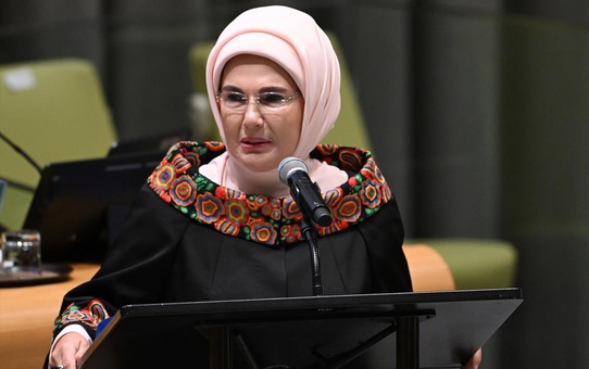 Emine Erdoğan, 'UEA Yüksek Düzeyli Enerji Dönüşümü Diyaloğu Toplantısı'nda konuştu: