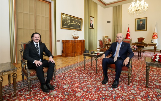 Kurtulmuş, Kuzey Makedonya Kültür ve Turizm Bakanı Süleymani'yi basına kapalı kabul etti