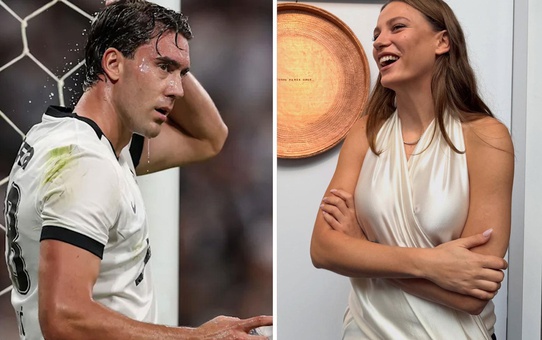 Vlahovic'ten Serenay Sarıkaya'ya sürpriz! O fotoğrafı beğendi