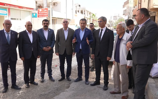 YENİ Partili Bulut ve Tanal Bozova'da inceleme yaptı, Sanayi Caddesi'ne dikkat çekti