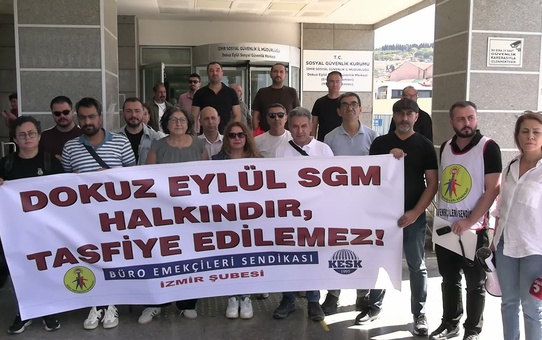 BES İzmir Şubesi, SGM'nin gece yarısı boşaltılmasını hukuk garabeti olarak niteledi