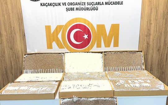 Samsun İlkadım'da 40 bin doldurulmuş makaron ele geçirildi, 1 zanlı gözaltına alındı