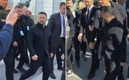 Zelenski'den Rus gazetecinin ısrarlı sorusuna küfürlü yanıt: Füzeyle...