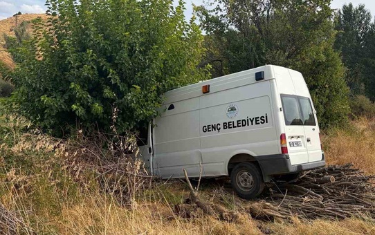 Bingöl Genç'te belediye minibüsü ağaca çarptı, kazada 3 kişi yaralandı