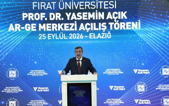 Cevdet Yılmaz, Fırat Üniversitesi AR-GE Merkezi açılışında teknoloji vurgusu yaptı