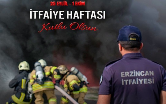 Erzincan Belediyesi, itfaiyecileri kutladı, kazasızlık temennisinde bulundu