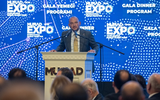TBMM Başkanvekili Adan 21. MÜSİAD EXPO gala yemeğinde konuştu: