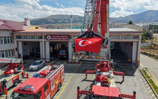 Erzurum İtfaiyesi 2025 yılı itibarıyla kent genelinde 9 bin 63 göreve gitti
