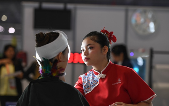 Shanghai'da Dünya Beceri Yarışması 1.385 yarışmacıyla 64 kategoride sürüyor