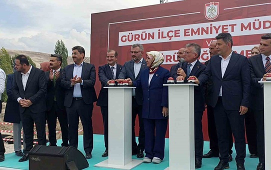 Sivas Gürün'de depremde hasar gören emniyet ve öğretmenevi için temel Güler'le atıldı
