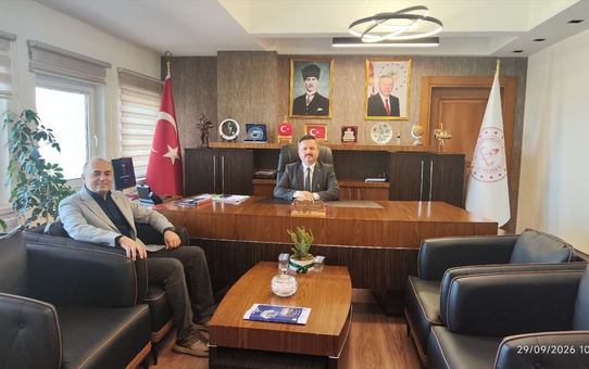 Eğitim-Bir-Sen Giresun İl Temsilcisi Sarı, Tokgöz'ü ziyaret edip dileklerini iletti