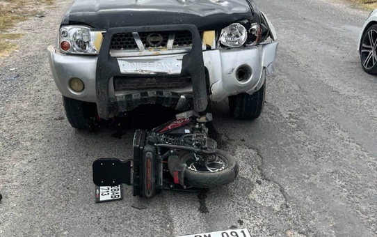 Konya Karapınar'da motosiklet ile pikap çarpıştı, 1 yaralı hastaneye kaldırıldı
