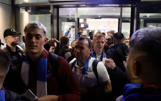 Drogheda United, Trabzonspor ile Papara Park'taki dostluk maçı için Trabzon'a geldi