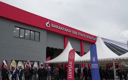 Bursa Büyükşehir Belediyesi'nin 32’nci itfaiye istasyonu, Barakfakih OSB’de hizmete alındı