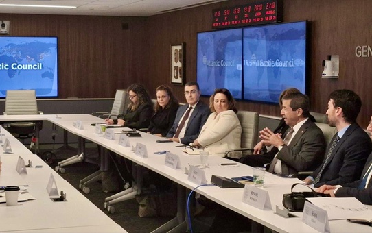 KKTC Dışişleri Bakanı Ertuğruloğlu, Atlantic Council'de Kıbrıs'ı anlattı