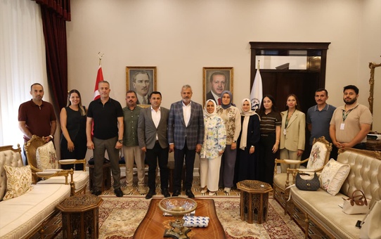 Yeşilay Hatay Şube Başkanı Bilgin, Başkan Öntürk ile bağımlılık çalışmalarını görüştü