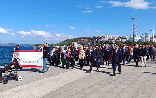 Çanakkale'de Dünya Yaşlılar Günü yürüyüşü Truva Atı önünde sona erdi