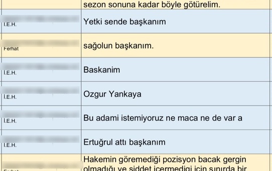 TFF Başkanı Hacıosmanoğlu'nun Doğan'ın hakem talebini Gündoğdu'ya ilettiği iddia edildi