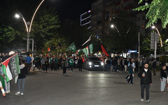 Diyarbakır, Mardin, Şırnak, Elazığ ve Batman'da Gazze'ye destek, İsrail'e protesto