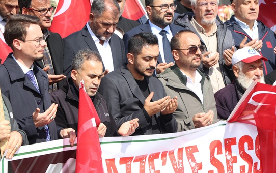 Yozgat Filistin Platformu, Gazze saldırılarını 3. yılında meydanda protesto etti