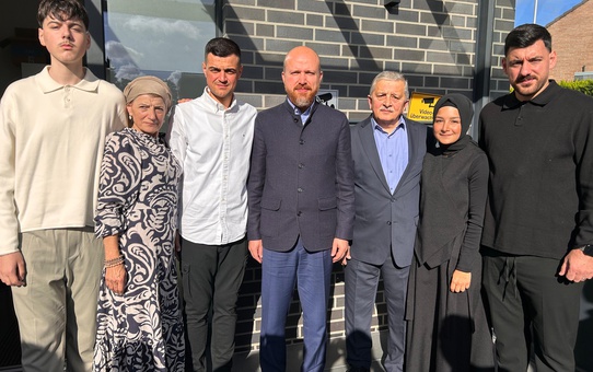 Bilal Erdoğan, Almanya'da Garaçoğlu ailesine taziye ziyaretinde bulundu