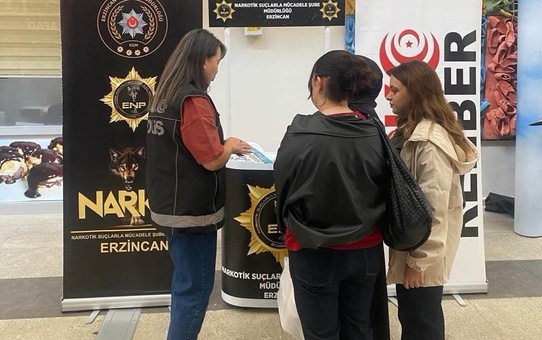 Erzincan'da narkotik bilgilendirme çalışmalarında 6 bin 600 kişiye ulaşıldı
