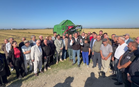 Bafra'da Solakoğlu, çeltikte 32 liralık satışa TMO'nun 55 liraya almasını istedi