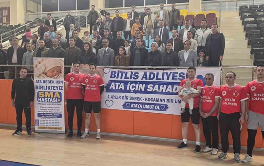 Bitlis Adliyesi, SMA hastası Ata bebek için dayanışma etkinliği düzenledi