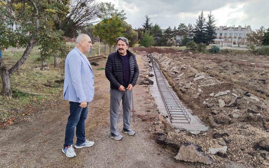 Hasan Kalın, Eskişehir'deki Necdet Yıldırım Spor Sahası'nda çalışmaları inceledi
