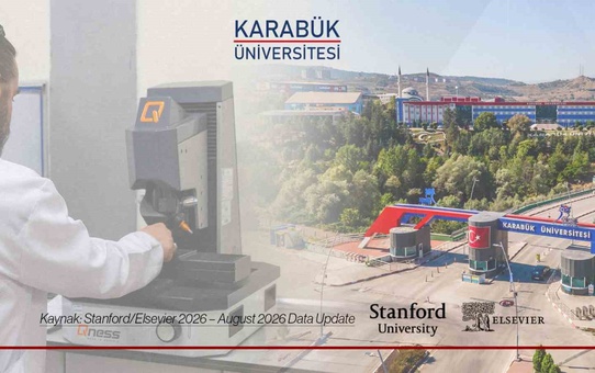 KBÜ'den 8 akademisyen kariyer boyu, 14 akademisyen yıllık etki listelerinde yer aldı