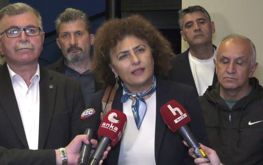 KESK, kayyum atanan Halk TV'ye dayanışma ziyareti yaptı, haber alma hakkı vurgulandı