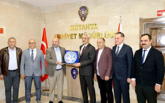 Kütahya OSB yönetimi, yeni İl Emniyet Müdürü Tandoğan'ı makamında ziyaret etti