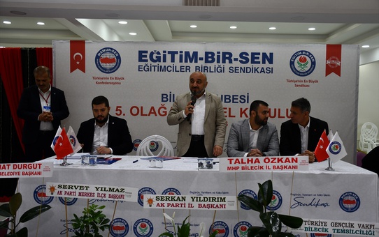 Ahmet Selöz, Bilecik'te Eğitim-Bir-Sen şube başkanlığına yeniden seçildi