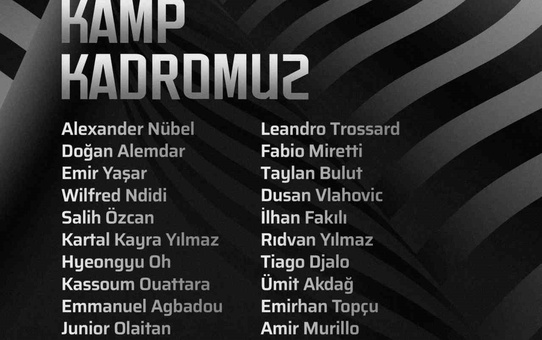 Beşiktaş, Trabzonspor maç kadrosunu açıkladı, Orkun Kökçü ve Milot Rashica yok