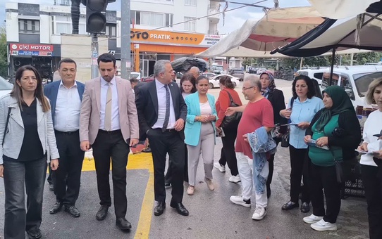 Kadirli'de 85 yaşındaki kadın İYİ Parti heyetine 'Çalışmadığım gün açım' dedi