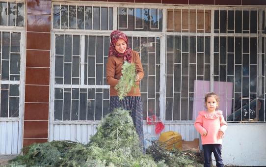 Burdur Kocaaliler'de 200 evde örülen çelenkler ülkeye 2 milyon avro döviz sağlıyor