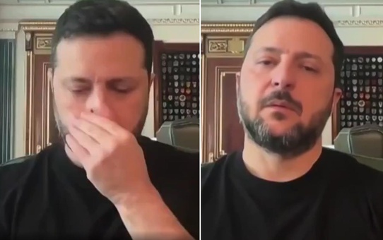 Zelenski'nin canlı yayındaki hareketi kafaları karıştırdı
