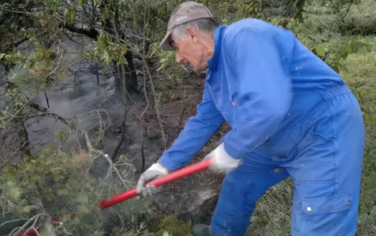 Türkiye - Gürcistan Sınırında Orman Yangını