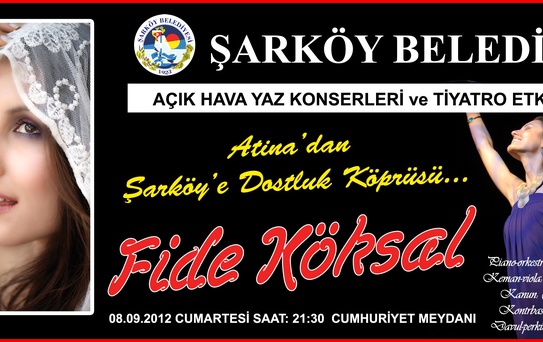 Atina'dan Şarköy'e Şarkılarla Dostluk Köprüsü
