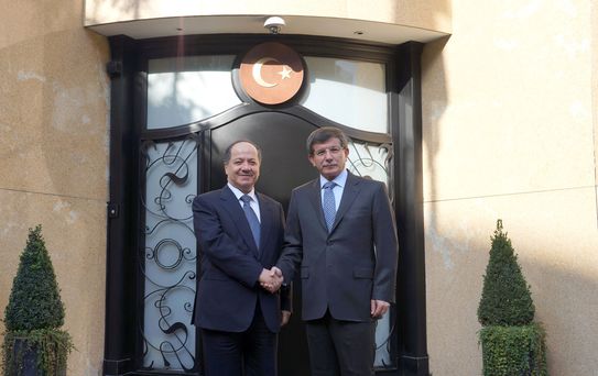 Davutoğlu, Barzani ile Görüştü