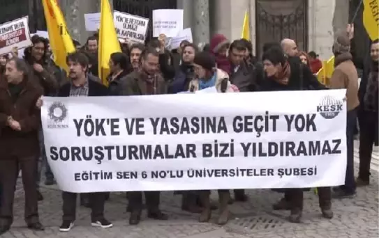Üniversitede Soruşturması İddiasına Protesto