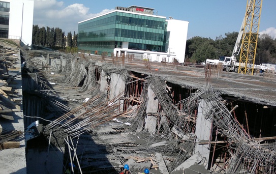 Teknopark İnşaatında Çökme: 4 Yaralı